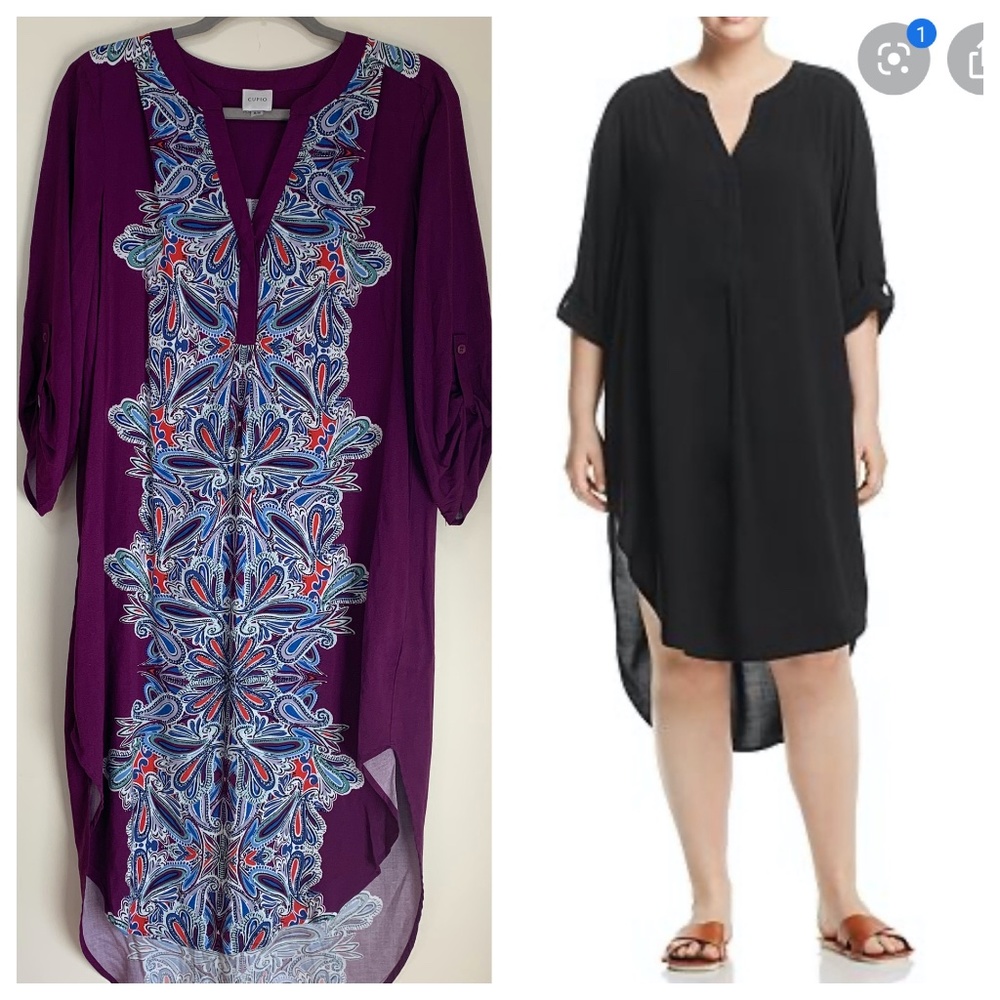 Cupio High/Low Printed Tunic Dress